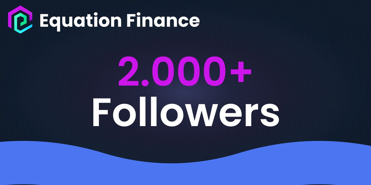 EquationFarm's tweet photo. 💜 2.000+ Equation Lovers in Twitter

💪 It's just a beginning! 

💕 Thank you for your support!

#tombfork #tombfinance #FORK #Fantom #tombforks #BSC #crypto #Binance https://t.co/8y6irc5vd4