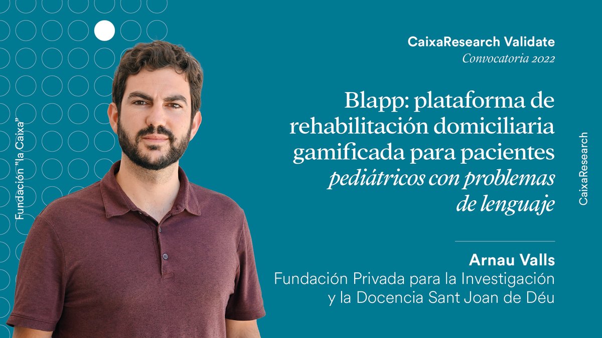CaixaResearch's tweet photo. 🗣️ El trastorno específico del lenguaje afecta a 1 de cada 10 niños.
@ArnauVallsEstev y el equipo clínico de @SJDbarcelona_es, han desarrollado un divertido juego de rehabilitación domiciliaria para niños con problemas de lenguaje
#CaixaResearch Validate
https://t.co/cRJp3e96Xo https://t.co/QMhU5F851h