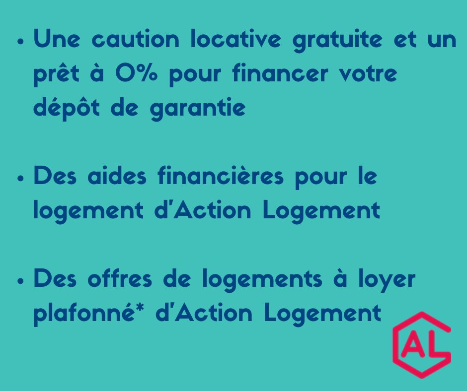 Vous avez signé votre contrat en alternance et vous avez besoin d’un logement à proximité de votre travail ? 
Action Logement facilite votre mobilité avec des solutions adaptées pour mieux vous aider à entrer dans l’emploi.
Retrouvez toutes les aides sur actionlogement.fr