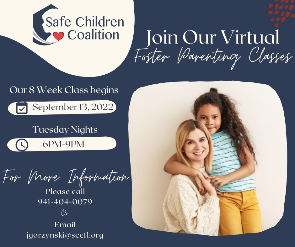 Do you have a home with extra space where you can love and care for children in need? To learn how you can become a Foster Parent please call or text 941-404-0079, email jgorzynski@sccfl.org or click here ow.ly/O5Gz50JHx8A to learn more.