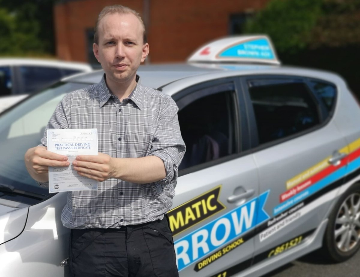 arrowdriving's tweet photo. Congratulations to Simon Walkden on passing his driving test first time at Newport on the Isle of Wight today https://t.co/6r2nMlHkG9