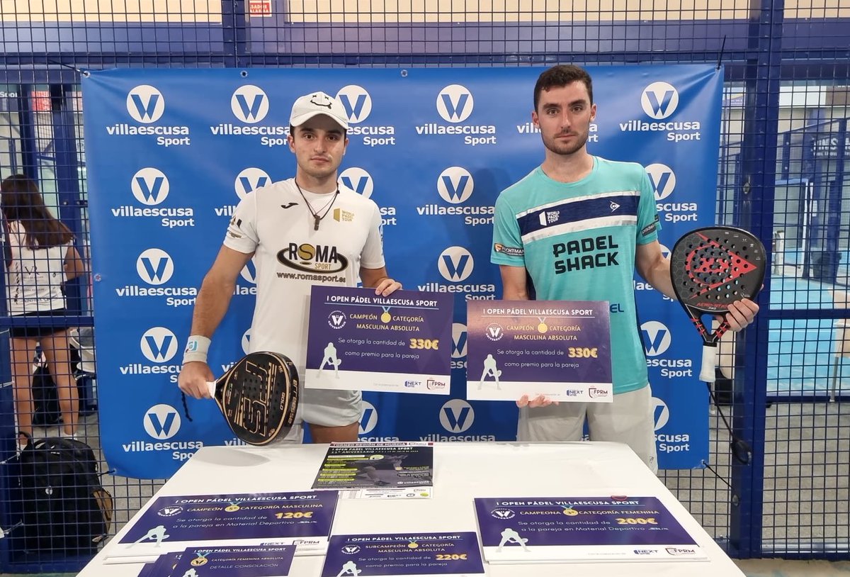 👑 ¡Campeones #WPTNext💎! 

🏆 Christian Medina y Javi Navarro conquistaron la final en Villaescusa Sport en el torneo de <a href="/FedPadelMurcia/">FederacionPadelMurcia</a> 

📝 6-4 / 6-4 frente a Puerto / Vázquez

#WPTNextSapphire💙