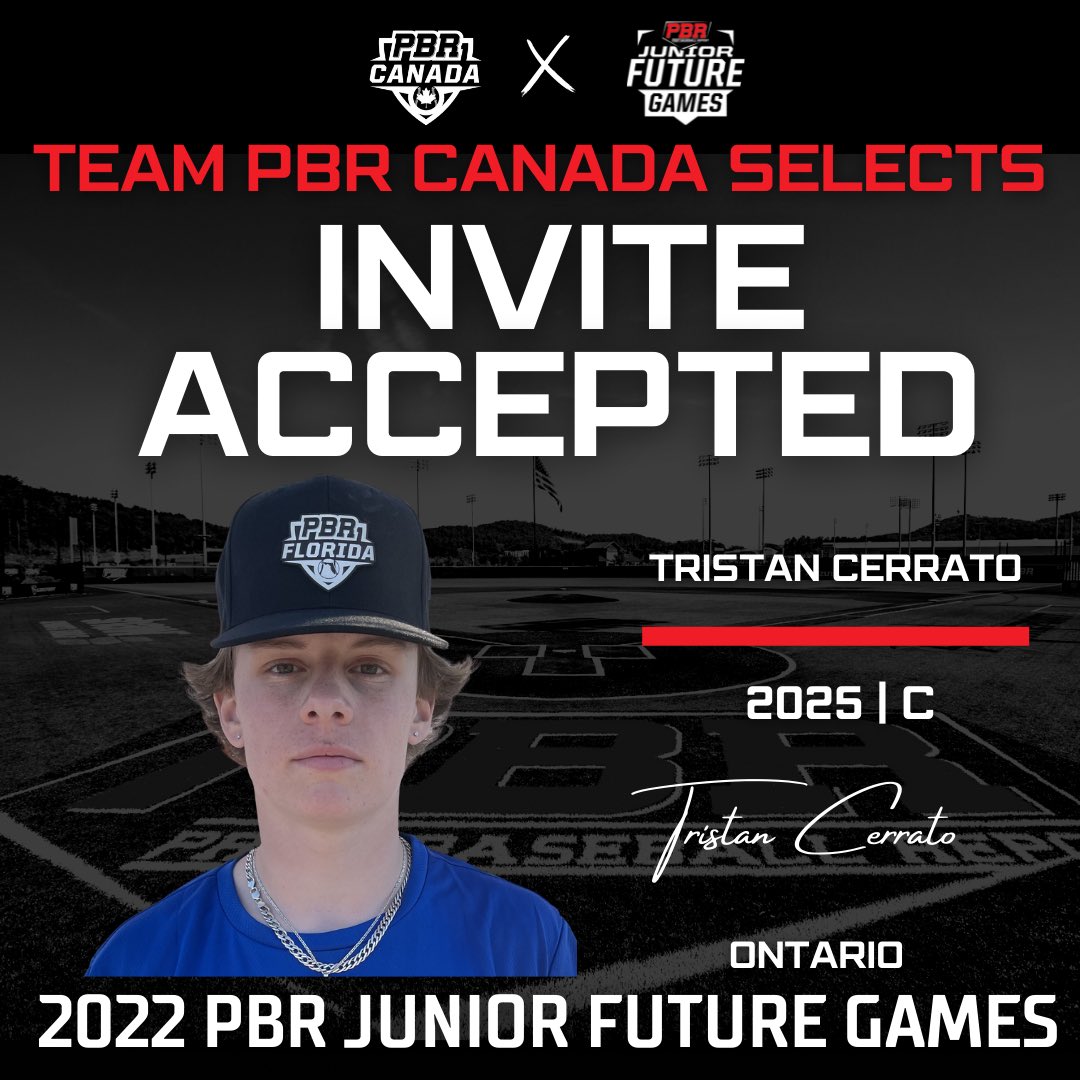 PrepBaseballON's tweet photo. See you in ATL, Tristan Cerrato🤩 

‘25 C Cerrato is headed to the Top Uncommitted event in America…

The Jr Future Games at @lakepointsports ‼️

Cerrato is the 12th-ranked player in Ontario’s 2025 class.

#BeSeen🇨🇦 #PBRFutureGames https://t.co/KulnSD7Ikw