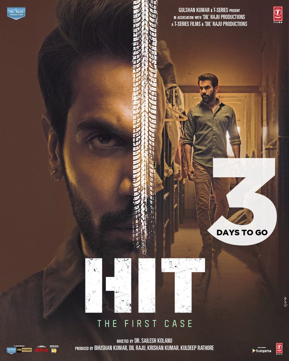 The grand reveal of this gripping highway disappearance is just 3 days away 😲🛣️ Watch #HITTheFirstCase In Cinemas This Friday .@RajkummarRao @KolanuSailesh #BhushanKumar @TSeries @DilRajuProdctns @SVC_official #KrishanKumar @kuldeeprathor9 #ShivChanana @PicturesPVR