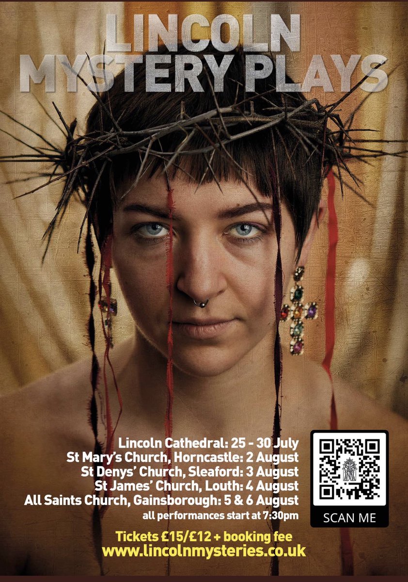 ⭐️Ah yes! The fabulous Lincoln Mystery Plays⭐️

Happy memories of playing Jesus &amp; Satan,on different nights of course! In the stunning setting of <a href="/LincsCathedral/">Lincoln Cathedral</a> back in 1989(&amp; in US🇺🇸!) If you live in or near Lincoln go &amp; support this event if you can,it starts in 2 weeks👍🏽😊