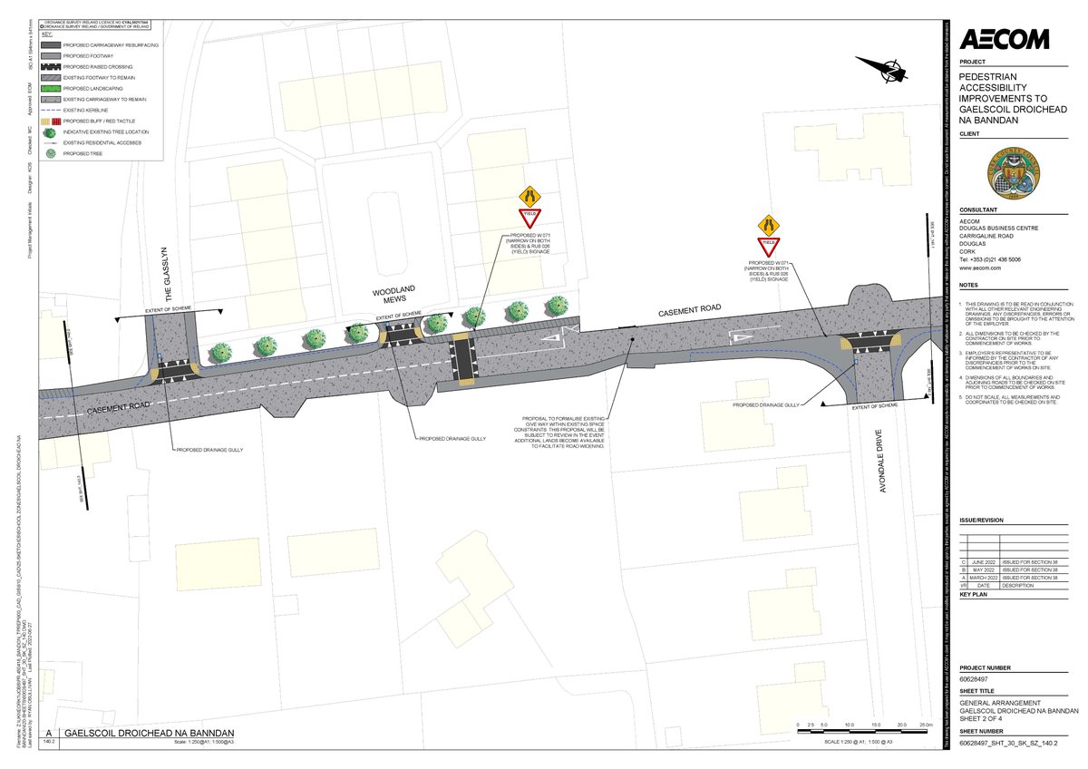 SRTS_Ire's tweet photo. 🔴🟡Proposed #SRTS measures inc: #SchoolZone at Gaelscoil Dhroichead na Banndan, a raised table controlled pedestrian crossing, junction improvements, new footpath & pedestrian priority zones, on (L2031-0) Casement road, Bandon, Co Cork have gone to #Section38 by @Corkcoco 🟡🔴 https://t.co/gi9IW1otxl