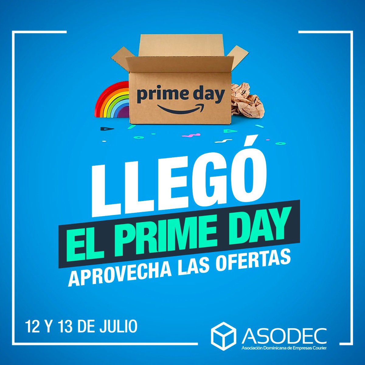 Llegó el día más esperado!!! Si eres miembro  de Amazon Prime aprovecha 2 días de grandes 💲descuentos💲 🛍y tráelos por tu courier preferido. Realiza tus compras con tiempo y evita los atrasos frecuentes de las líneas aéreas.
 #Asodec #comprasporinternet #Primeday
