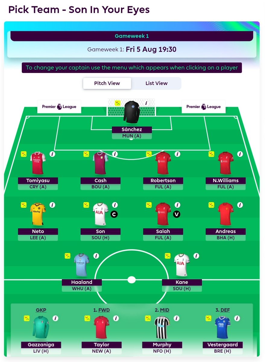 FPL_LIONSHEAD's tweet photo. They asked if it was possible...
IT IS!
Salah ✔️
Son ✔️
Haaland ✔️
Kane ✔️
#FPL #FPLCommunity @OfficialFPL https://t.co/7ntUzPMFNS