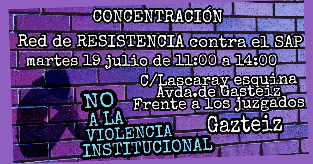 AndereakDurango's tweet photo. Inma lleva años luchando contra el falso síndrome del SAP. Tras ser etiquetada, las visitas con su hijo Markel han ido a cuentagotas, hasta que han desaparecido.
#StopFalsoSAP
https://t.co/VlMla6rY1G https://t.co/SOSqdOSRKR