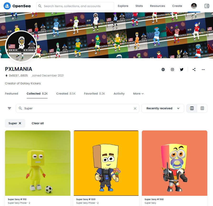 Hey #NFTcommunity 🙌

My friend <a href="/supersexynft/">SuperSexyNFT.eth</a> has his Phase 2 drop party today. I'm proud owner of several items in different styles. Don't miss out! 🔥

🔗 opensea.io/collection/sup…

This #NFTproject is to help Orphans across the world. Floor: 0.01 ETH 👀

#PolygonNFT #OpenSeaNFT