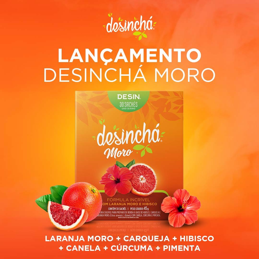 LANÇAMENTO DESINCHÁ MORO ⭐

Laranja Moro + Carqueja + Hibisco + Canela + Cúrcuma + Pimenta = saúde e sabor único.

Desinchá Moro. Sua rotina de hábitos saudáveis merece ser bem cuidada. Nosso propósito é ajudar você nessa jornada. 💚

Acesse o site: desincha.com.br/c/desincha-mor…