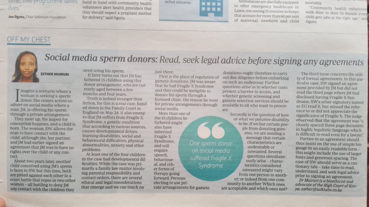 TalkLABS (@gotalklabs) on Twitter photo Published in The Standard newspaper's Health & Science pull-out (Monday, 11th July 2022, at p.6). Thank you <a href="/StandardKenya/">The Standard Digital</a>; <a href="/DrMercyKorir/">Dr. Mercy Korir</a> Published in The Standard newspaper's Health & Science pull-out (Monday, 11th July 2022, at p.6). Thank you <a href="/StandardKenya/">The Standard Digital</a>; <a href="/DrMercyKorir/">Dr. Mercy Korir</a>