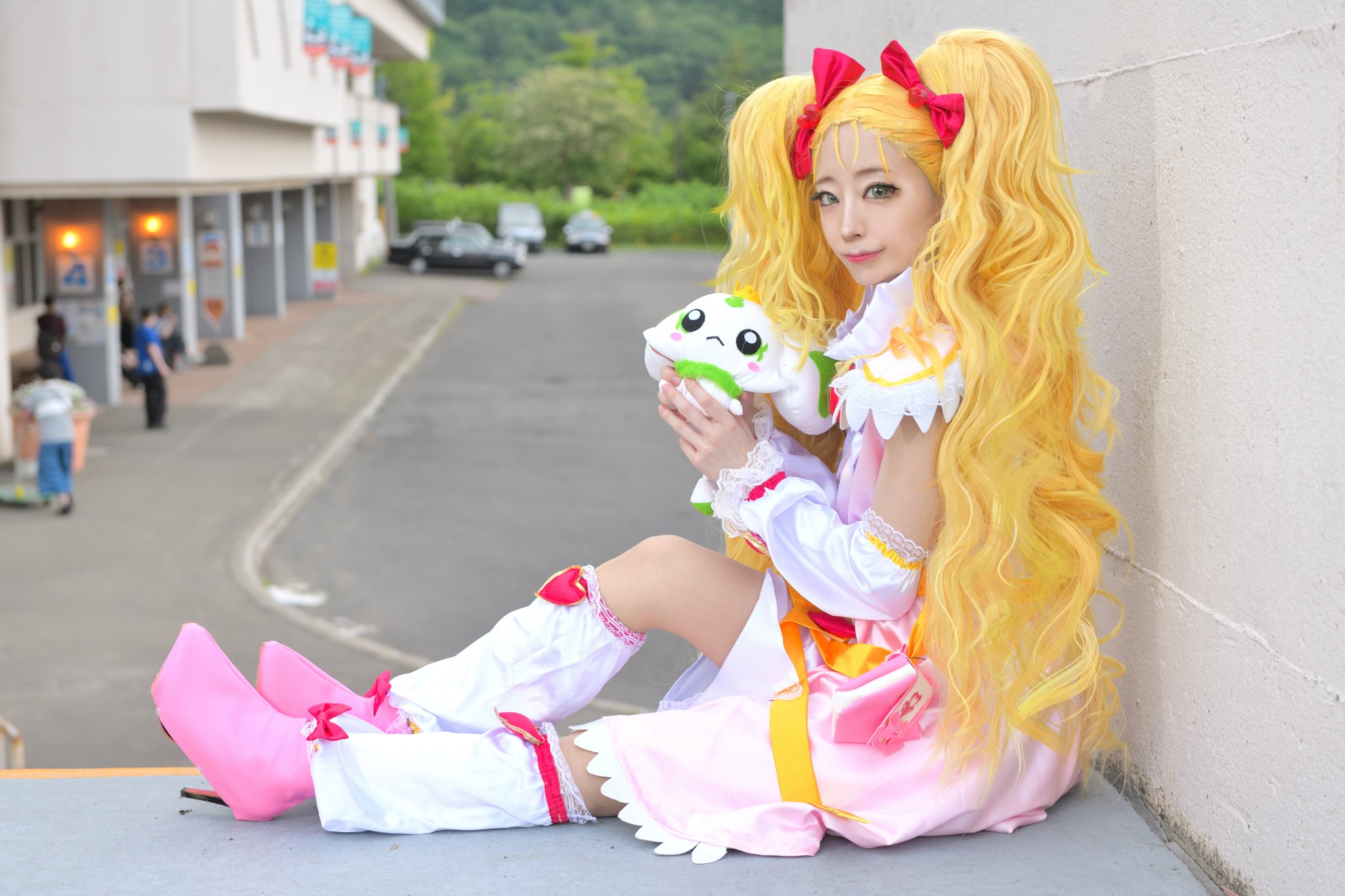 シャイニールミナス コスプレ衣装 ウィッグ ふたりはプリキュアMaxHeart シャイニールミナス コスプレ 衣装