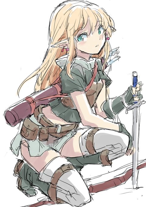 らくがきエルフさん
ファンタジー系もたまに描きたくなりますね 