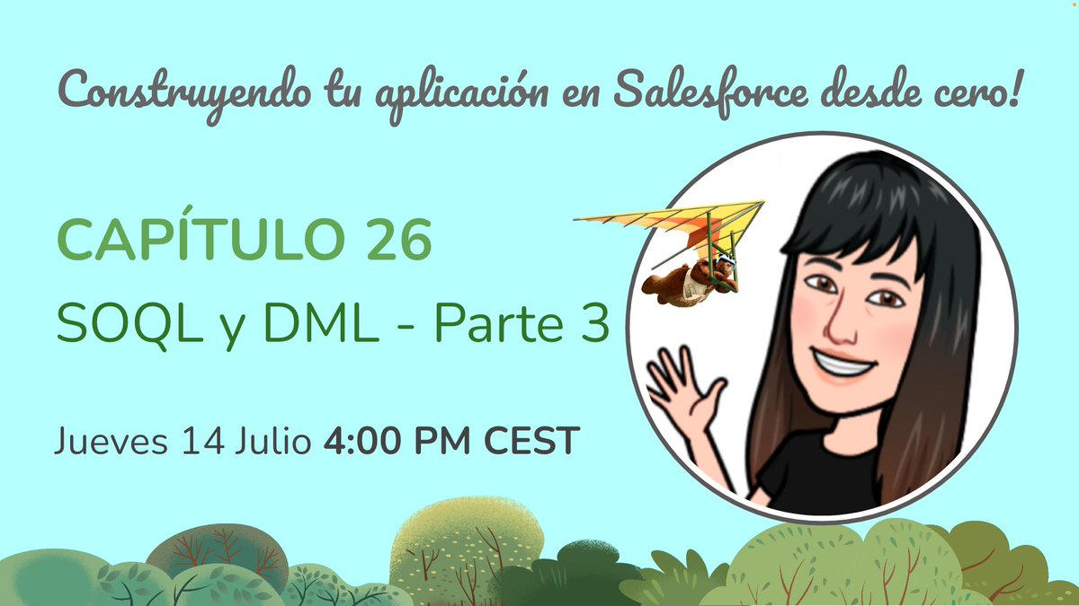 El jueves seguimos con SOQL y DML, hablaremos sobre control transaccional más en detalle y extenderemos nuestra app con nuevos LWCs que demostrarán como usar SOQL y DML de forma práctica. #DesarrolloSalesforce <a href="/SalesforceDevs/">Salesforce Developers</a> #SOQL #DML #LWC twitch.tv/albarivas
