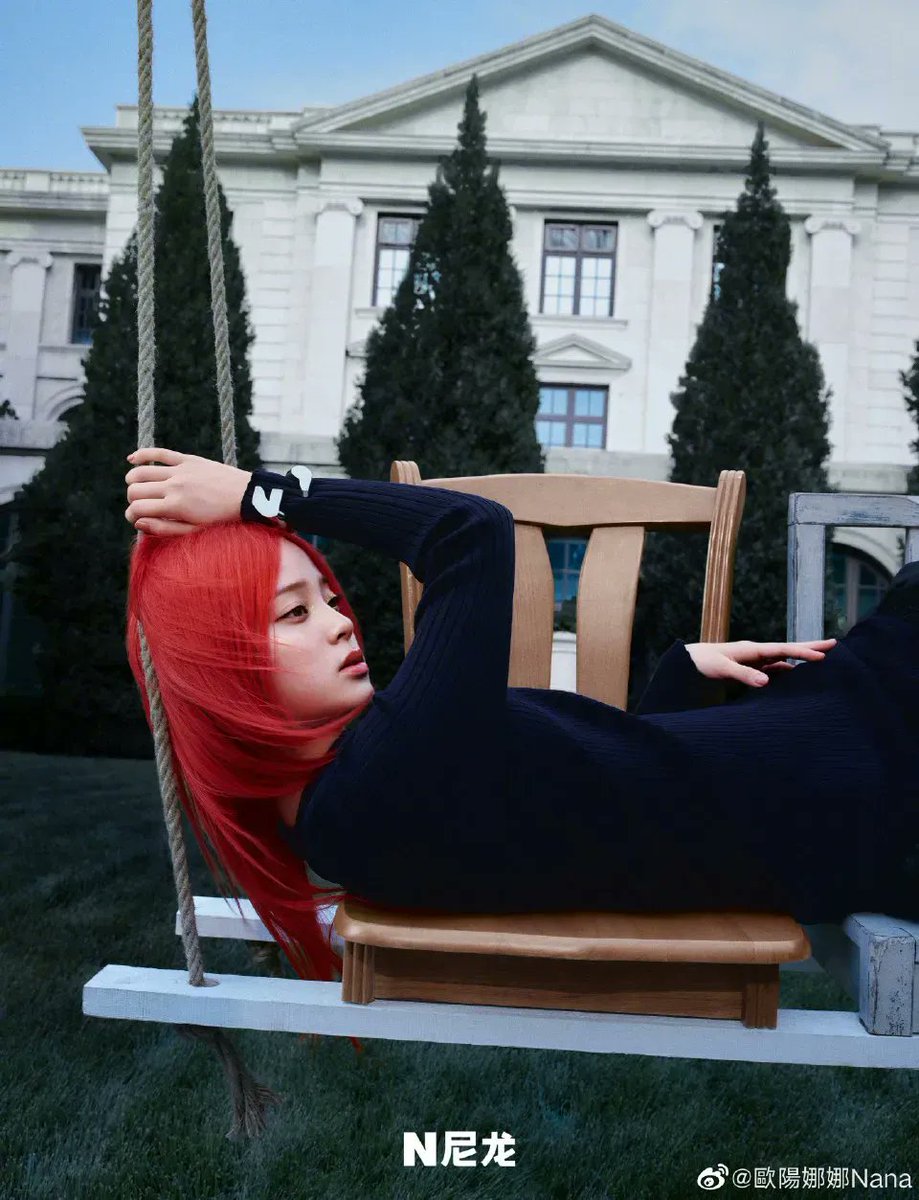 DailyCpop's tweet photo. #OuyangNana rocks red hair for Nylon July issue https://t.co/FRV9dma516