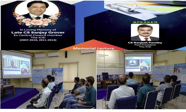 icsi_cs's tweet photo. #ICSIStudentsMonth - Memorial Lecture Series - #SecretarialAudit @AmritMahotsav https://t.co/0qXCXoqF52