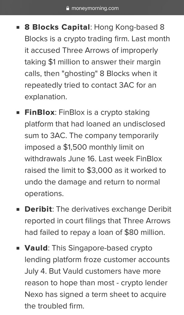 GriffinsMayo's tweet photo. Ring Around the Rosie
Pockets Full of Posies
Ashes, Ashes
We All Fall Down
#3AC #blockchain #Genesis #Babel #CoinFLEX #8Blocks #FinBox #Deribit #Vauld #Binance #KuCoin #Crypto #Celsius
https://t.co/oXqparnoIr https://t.co/f8AW5A6q1G