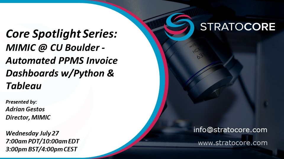 stratocore's tweet photo. Join us for the latest in our #CoreSpotlight series on July 27! We are happy to have Adrian Gestos from the Materials Instrumentation and Multimodal Imaging Core Facility at @CUBoulder presenting
More info on their facility๐๐๐
https://t.co/KAucJxbXVI
#corefacility https://t.co/hxo6RkV69P