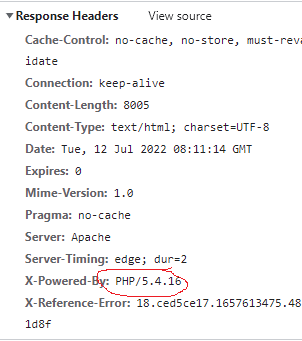 libellous's tweet photo. @British_Airways The issue here is that your server is returning variously timeouts and permissions errors - it is not my browser. Looking at the headers on the response I'm kind of alarmed to see you're running a version of PHP from 2013 - I'm sure that's super secure :D https://t.co/JXrj1Lz1Z4
