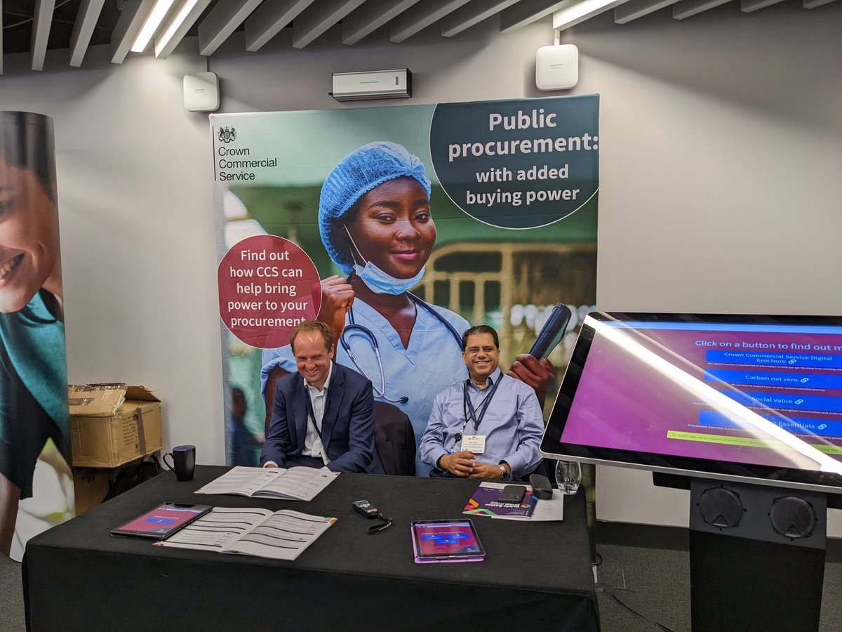 Public_SectorUK's tweet photo. Come and meet the @gov_procurement team on Stand 2 at #PSS22 today and bring power to your #procurement!
#PSS #PublicSector https://t.co/s0w8LRaLPQ