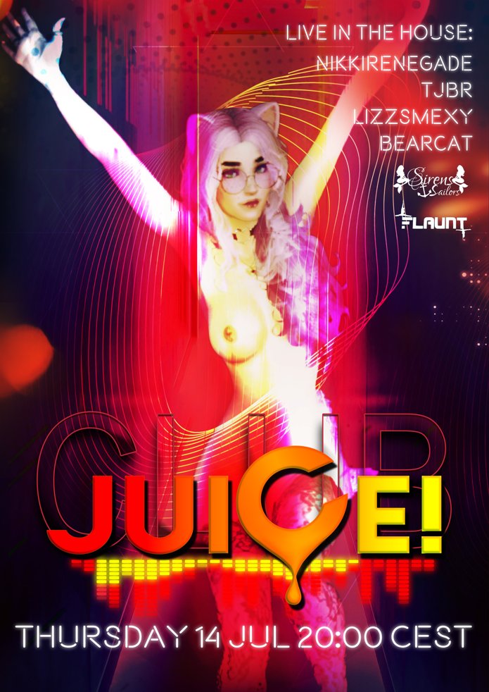 Only 2 more days and ᴊᴜɪCᴇ! will return to <a href="/3dxchat/">3DXChat</a>. Fantastic live DJs, sexy dancers, happy people, energetic tunes, positive vibes, &amp; more. Don't miss it and join the fun. 🥳 We are looking forward to welcoming you.🤗

#thursdayvibes #juice #3dxchat #eargasm #edm #sexy #fun