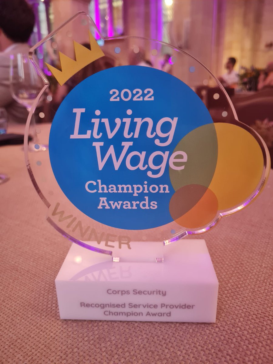QubeMagazine's tweet photo. Corps Security scoops Living Wage Champion Award for contemporary bid processes - https://t.co/xv90GA70bX https://t.co/eNTdg9v9Xq