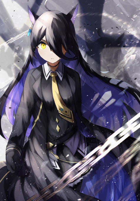#フォロワー10万人以下の絵師が力作を投稿してたくさんのフォローを貰うタグ #ウマ娘
このマンハッタンカフェのイラスト、頑張りましたね! 