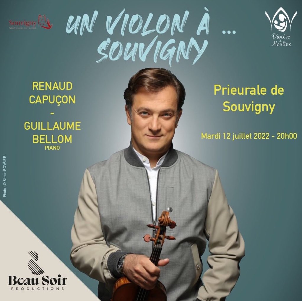 Rendez vous ce soir à 20h a l’Eglise prieurale du village Medievale de Souvigny avec <a href="/GuillaumeBellom/">Guillaume Bellom</a> 
<a href="/beausoirprod/">Beau Soir Productions</a>