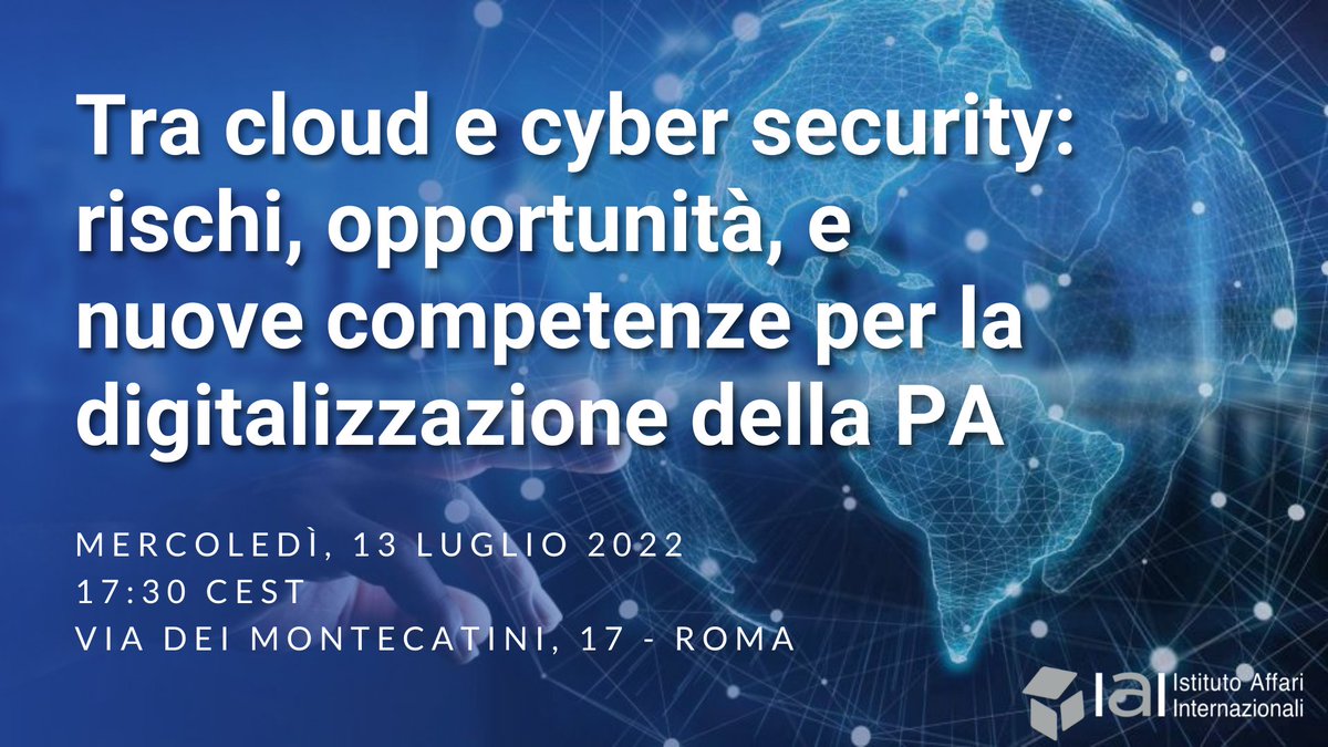 IAIonline's tweet photo. DOMANI ti aspettiamo a Palazzo Cipolla per un evento su rischi, opportunità e nuove competenze per la #digitalizzazione della #PA
Con @giorgiomule, @wruffino, Luca Nicoletti, @francesca_bria, @LauraCarpini e il Pres. Nelli Feroci
Registrati qui!➡️ https://t.co/rhV69UB4lM https://t.co/vVDyU8fO5B