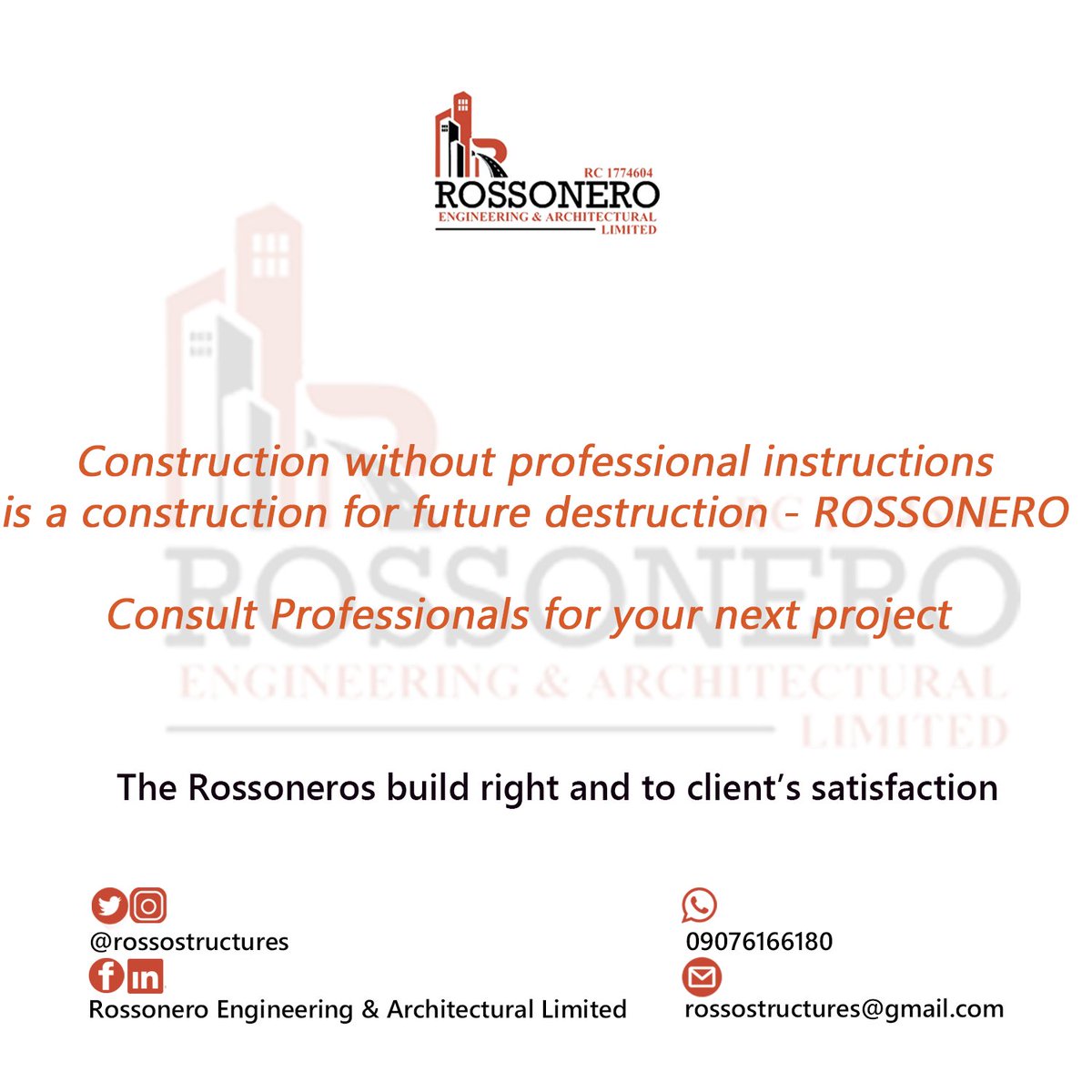 RossoStructures's tweet photo. Shun quackery, consult professionals for your projects. @RossoStructures offers quality professional services in designs and constructions. Move closer ...
Jandor | Nyesom Wike | Osun | Osogbo | Yoruba Muslim | I will win | Lagos PDP | Opay #RossoStructures #LuxuryHomes 1/2 https://t.co/Jk3e3AwK7E