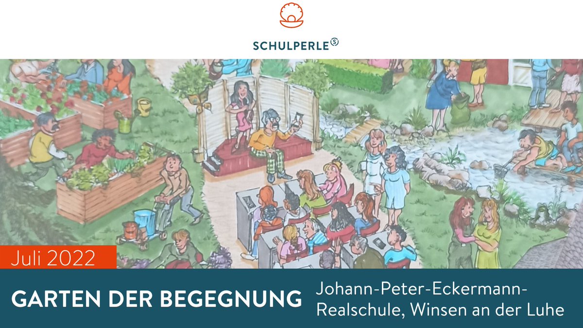 Schulperle's tweet photo. Im Innenhof der Johann-Peter-Eckermann-Realschule in Winsen an der Luhe entsteht ein Garten der Begegnung.

Nicht nur ein Klassenraum im Freien, sondern ein Platz zum Verweilen, Austauschen &amp; kreativen Schaffen.

Das Projekt ist deshalb unsere Schulperle im Juli 2022. 👏 https://t.co/bBQ1vpIJDt