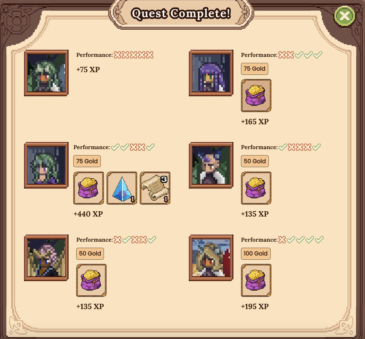 DFKnous's tweet photo. Ooh, I think this is my first #AttunementCrystal + #EternalStory page found by a single hero in one set of #TrainingQuests!

Look at that sweet, sweet xp gain!

(Not the XXXXX -- just part of the cost of doing business.)

$JEWEL #DFK #DefiKingdoms @DefiKingdoms #RoadToPVP #GameFi https://t.co/F2ZYQiChj8