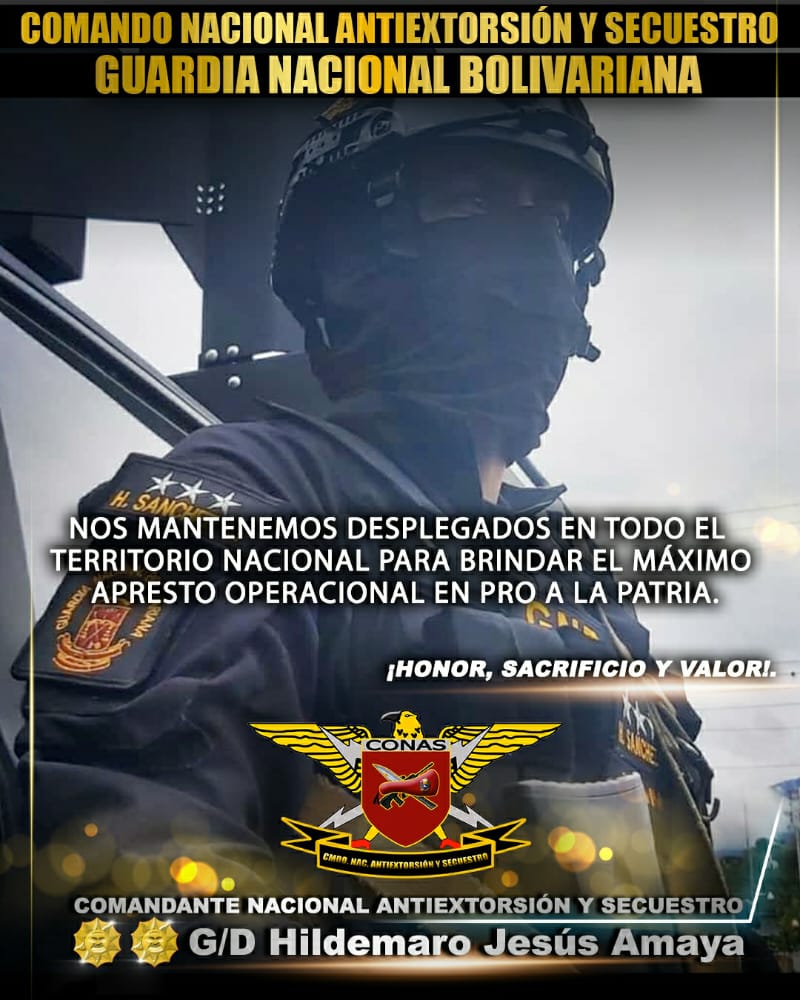 #12Jul Nos mantenemos desplegados en todo el territorio nacional para brindar el máximo apresto operacional en pro a la patria #GaesYaracuy #CONAS .@GNBCmdtGral
#VenezuelaApoyaElDeporte