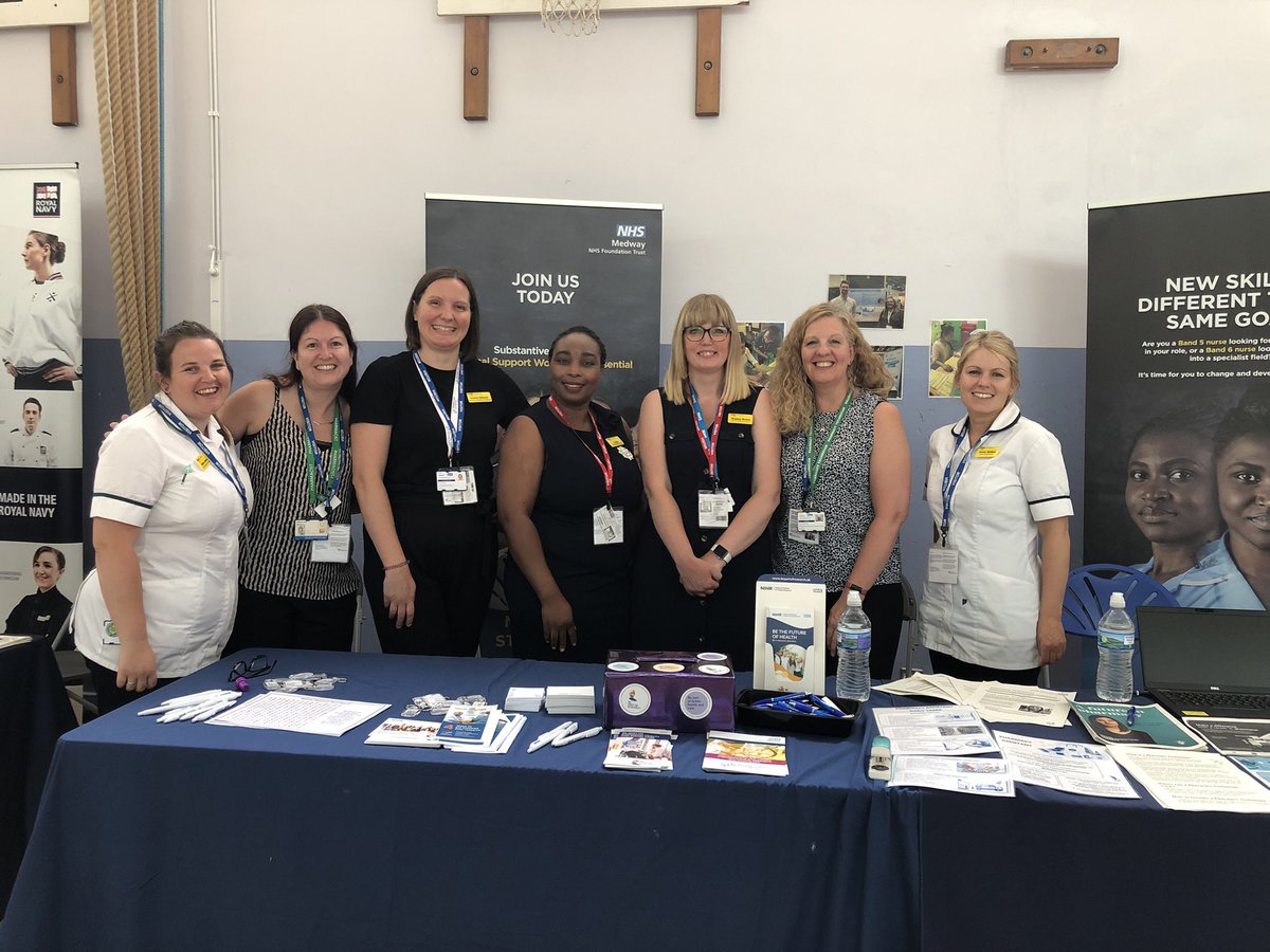 Excited to be representing <a href="/Medway_NHS_FT/">Medway NHS Foundation Trust</a> with some of our colleagues at Rainham Mark Grammar School’s Careers day. Some brilliant questions from students <a href="/Nic40243984/">Nic</a> <a href="/NurseMedway/">Nurse Education - Medway NHS Foundation Trust</a> <a href="/MFT_OT/">MFT Occupational Therapists</a> <a href="/MedwayNHSFT_HR/">Medway NHS FT HR&OD</a> #BestofCare #BestofPeople