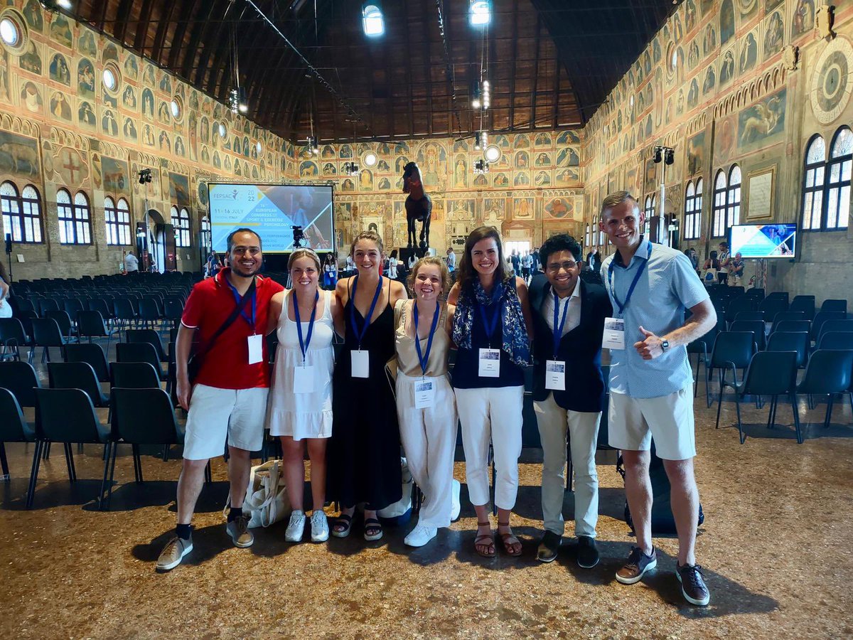 PiotrAPiasecki's tweet photo. The Dream Team representing the Performance Recovery and Optimization Center at @fepsac2022! @BU_Tweets @BUWheelock #FEPSAC2022 #PROCenter #DreamTeam https://t.co/4H2x2e5UR3