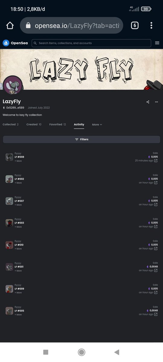 Thankyou so much all 🙌😍
selling fast because of your help 🙏
LF #008 @_FrdGrn 
LF #002 <a href="/theinkedminkNFT/">Ana 💎💜</a>  
LF #007 @GhostNFT420
LF #003 <a href="/HappyCultFriend/">Happy Cult Friends</a>
LF #010 <a href="/sugmadig13/">hsjsjsj</a>
LF #001  #005 #009 @jlemaofficial 

#NFT #NFTCommunity #NFTProject