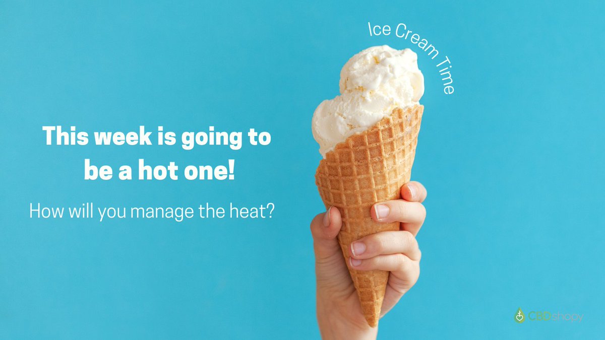 CbdShopy's tweet image. We are melting in this heat!!! 
Comment tips and tricks for keeping cool this summer.
#summer #SummerVibes #summersun #SunnyDay