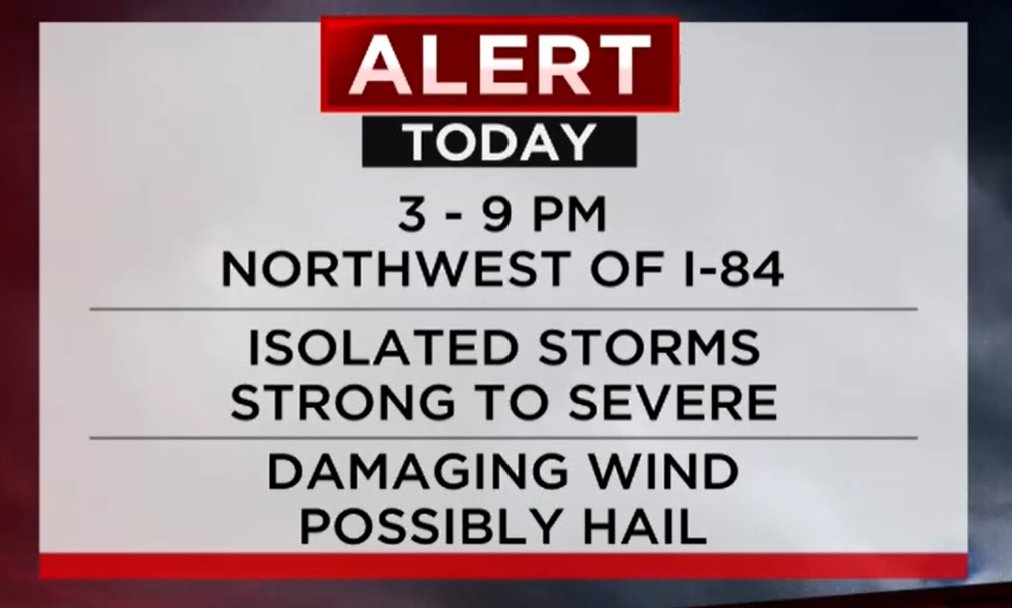 NicoleNalepaTV's tweet photo. Here's the info on today's #EWWA @ScotHaney3 is following for you today...
#EarlyWarningWeatherAlert #weatheron3 #CTweather #CTwx #WFSB @WFSBnews https://t.co/qIMx4vQn3e