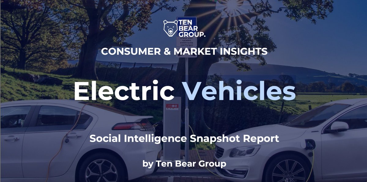 TenBearGroup's tweet photo. Hero or antihero, #electricvehicles are set to take over the world, and with all this shiny new technology comes great opportunity. Read our #socialintelligence snapshot report on the #EV landscape https://t.co/gAWtp0Yzmj

#consumerinsights #socialdata #evcharging #marketinsights https://t.co/WpwmiTyTgx
