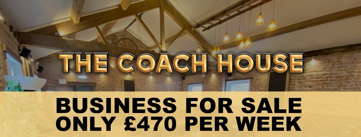 JulieHowardP's tweet photo. THE COACH HOUSE GOOLE BAR/RESTAURANT BUSINESS IS FOR SALE FOR ONLY.... £470 PER WEEK ‼️

This successful profit-making business has massive potential. Includes Bar, Restaurant, Function Areas &amp; Courtyard.

Click here:
https://t.co/D55oMp63tD

#businessforsale #barforsale https://t.co/oDOnkjeDAi