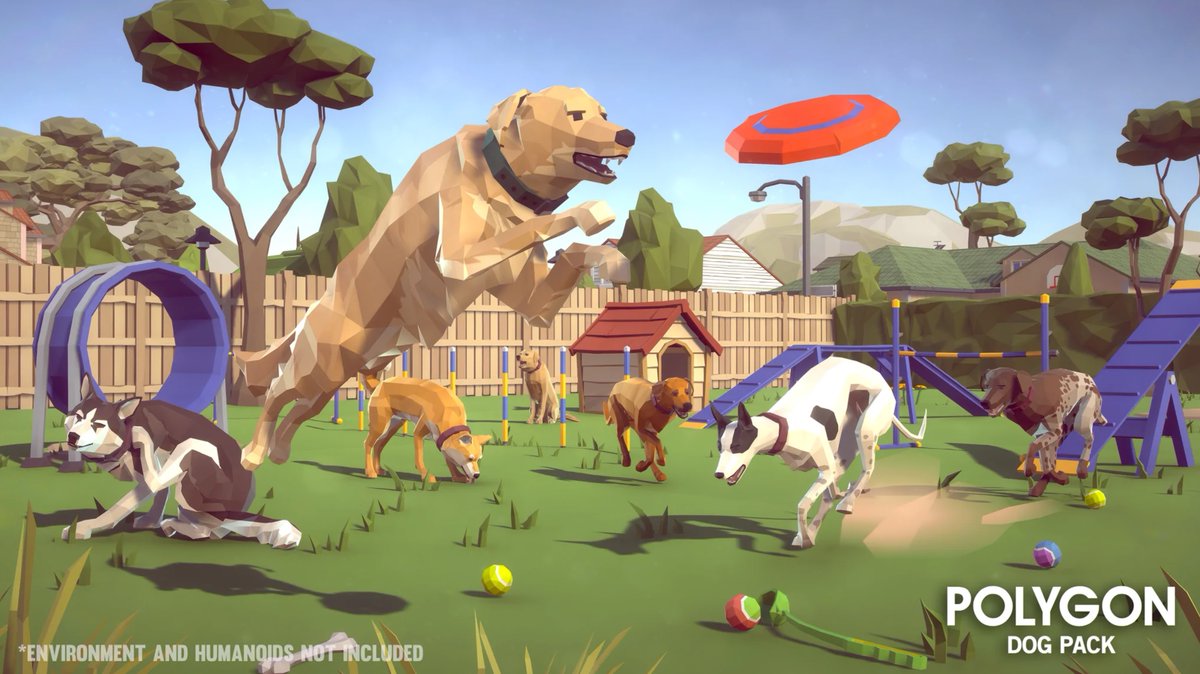 Pavia_io's tweet photo. Metaverse Dogs? As you know our bespoke builder tool uses some amazing 3D assets from @SyntyStudios under special license arrangement. Question is would you like us to secure dogs and customise the assets ready for use for free in our PCA builder tool? If so please comment! Woof. https://t.co/rA6nMZV5MT