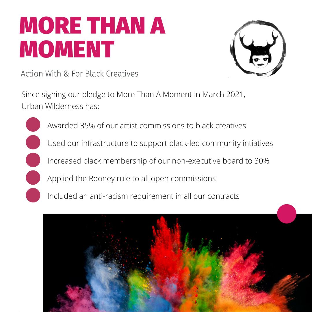 Time to #TakeAMoment and reflect on our journey with #MoreThanAMoment Pledge.
It's an honour to be part of this process of radical listening and anti-racist action in the West Midlands arts sector