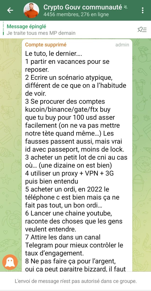 Crypto_liberte's tweet photo. @Roadto100K2 Le mec est pourri jusqu a l'os....voilà comment il  explique par un "dernier tuto " sarcastique comment il a scammé les  investisseurs !! https://t.co/afV7y0QgsX