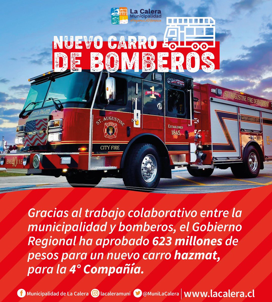 Gran noticia para la 4 compañía de bomberos! #haciendoladiferencia