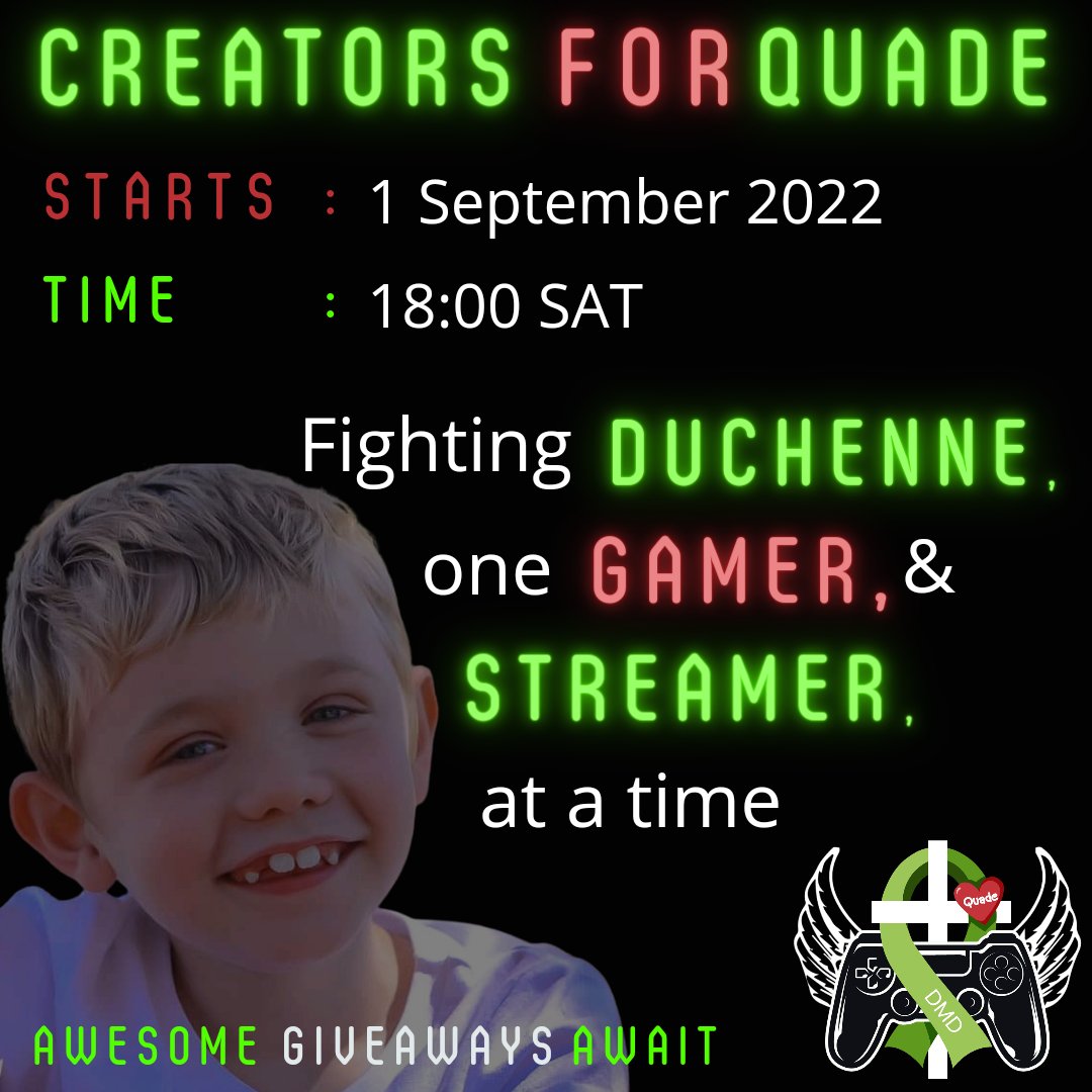 When gamers and their communities come together - aMaZiNg things happen 🤩!!! One week closer to the epicness that is Creators for Quade 💚
#hopeforanothertomorrow #duchenneawareness #CureDuchenne #Creators_for_Quade