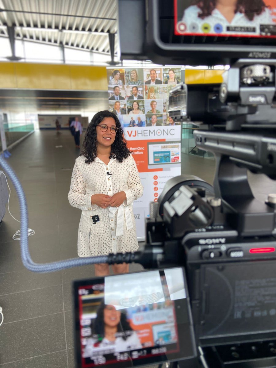 VJHemOnc's tweet image. We had a lovely interview this morning with Priyanka Raheja (@bcndoc) at #ISTH2022 on managing patients with hemophilia treated with gene therapy.

Stay tuned for our interviews on VJHemOnc.com! 

 @isth #RareDiseases #Hemophilia #HemOnc