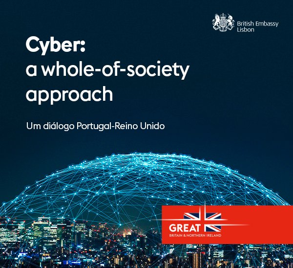 We are hosting a #Cyber Seminar in Lisbon on Thursday 14 July (09.15-14.30) with an impressive range of UK and Portuguese speakers, including from <a href="/CNCSgovpt/">Centro Nacional de Cibersegurança</a> <a href="/NCCGroupplc/">NCC Group plc</a> <a href="/Claranet/">Claranet</a>.
Space is limited but contact events.portugal@fcdo.gov.uk if you'd like to attend.
#UKCyberStrategy
