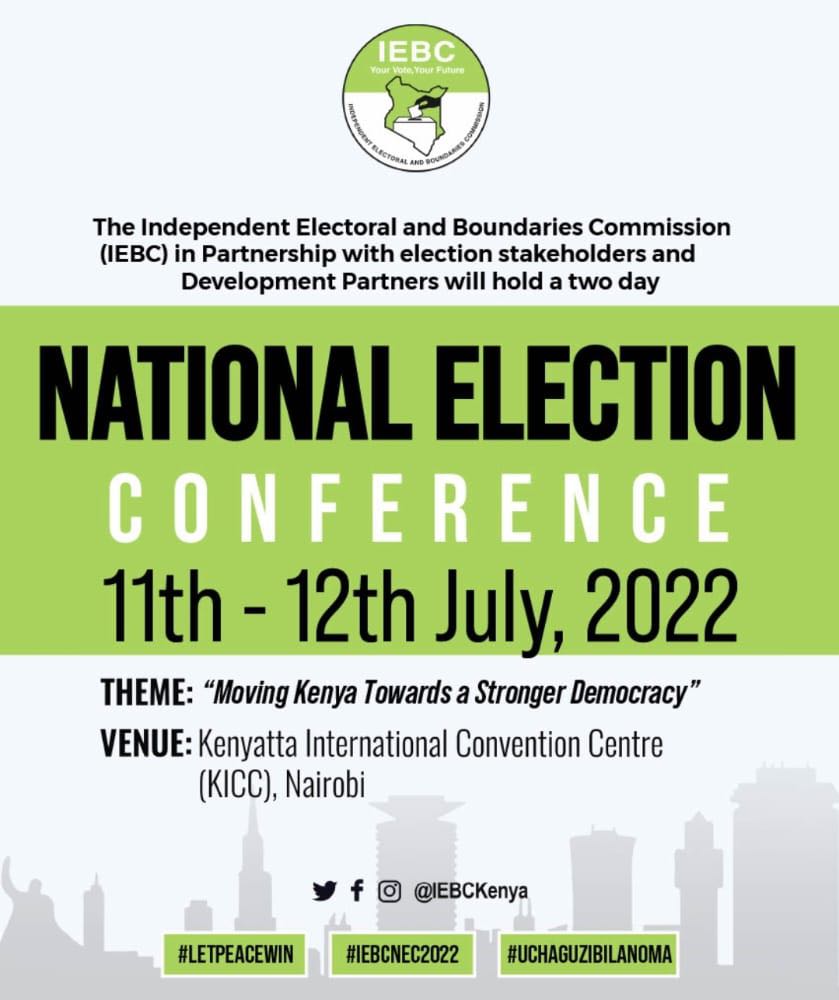 SwissEmbassyKE's tweet photo. As Kenya🇰🇪 prepares for the Election Day, the National Election Conference gathers all stakeholders, including candidates, who signed a pledge for a fair, peaceful and credible #GE2022. Switzerland🇨🇭 congratulates @IEBCKenya for these efforts towards a stronger democracy! https://t.co/pspn8NyITB