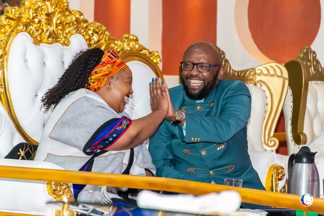BspTheuriMaina's tweet photo. To the glory of our God, Jehovah the Most High, we got to day two of the conference with our Guests, Rev. Steve Mensah  and Rev(Mrs) Jane Mensa powerfully showing up with their power-packed ministry.
Ghana met Kenya.
Thanks to the Lord. https://t.co/BT2LlUa5jy